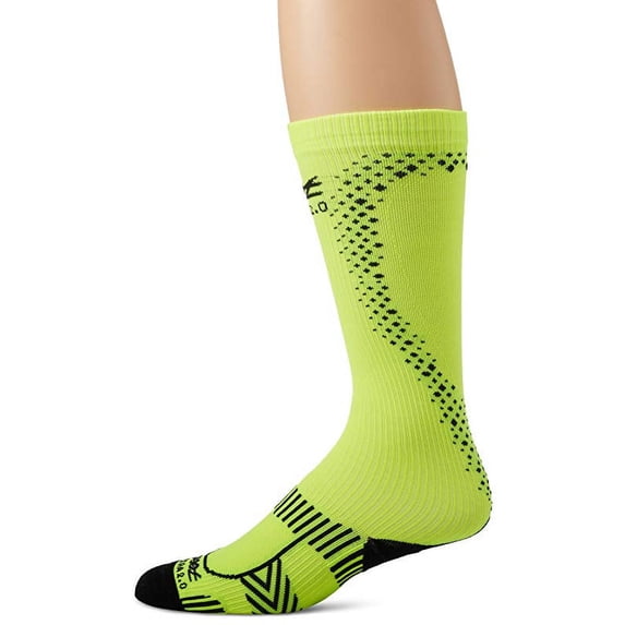 Zoot Sports Men's Ultra 2.0 CRX Socks, Safety Yellow/Black, Size 4 (15-17.5in)