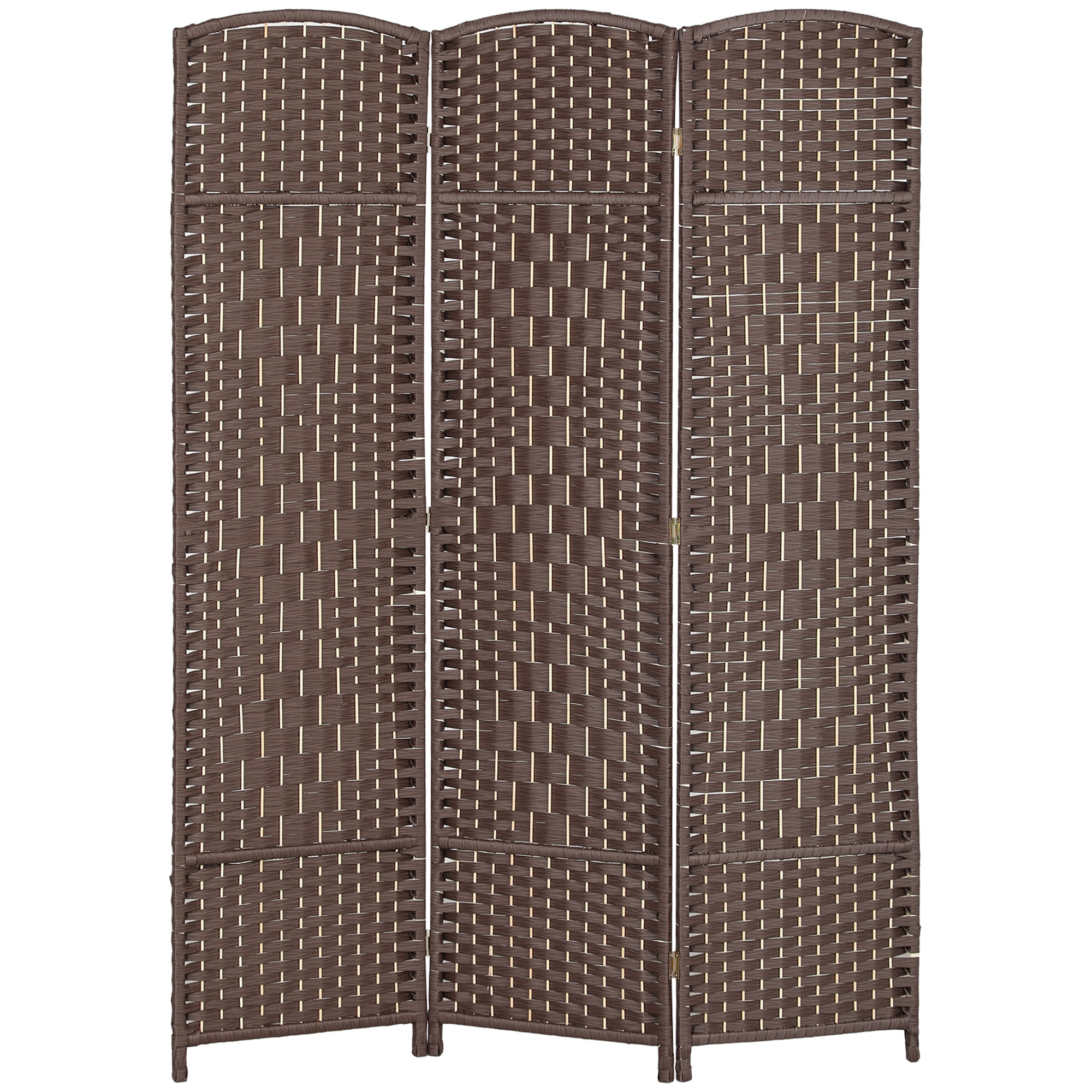 Inlay Panel Sign Zootealy 3 Panel Folding Room Divider 70.9in Wood Privacy Screen ...