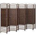 Zootealy 8 Panel Folding Room Divider, Portable Privacy Screen ...