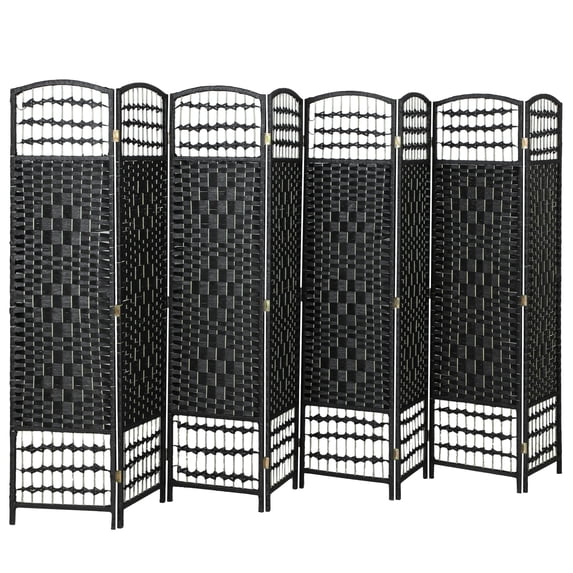 Zootealy 8 Panel Paper Fiber Folding Room Divider, 126x67 in Portable ...