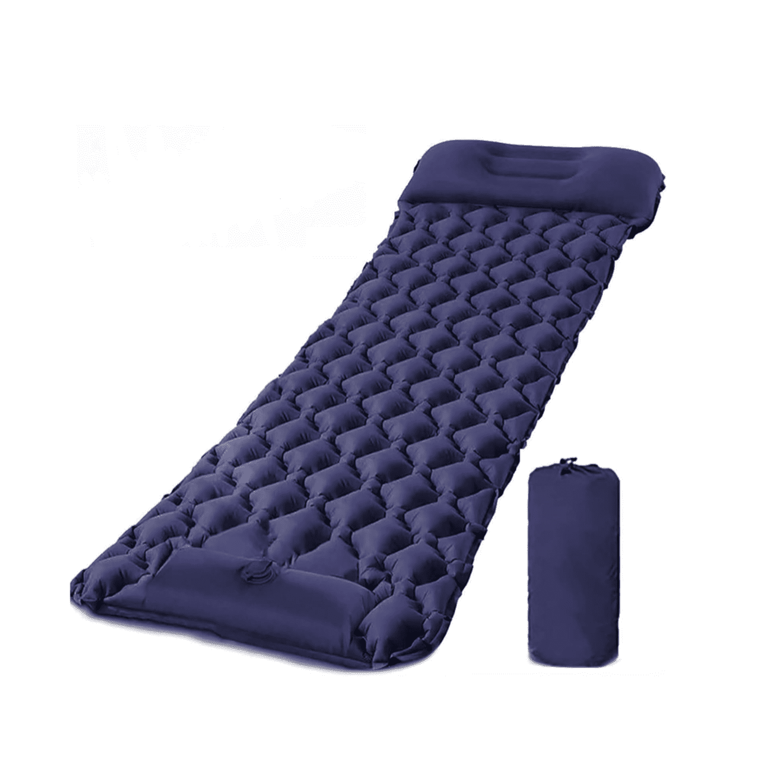 Zootealy Outdoor camping inflatable mat, foot stepping automatic inflatable mat, shaped TPU with eadrest, camping tent, sleeping mat, lightweight travel air mat, hiking camping (gray)