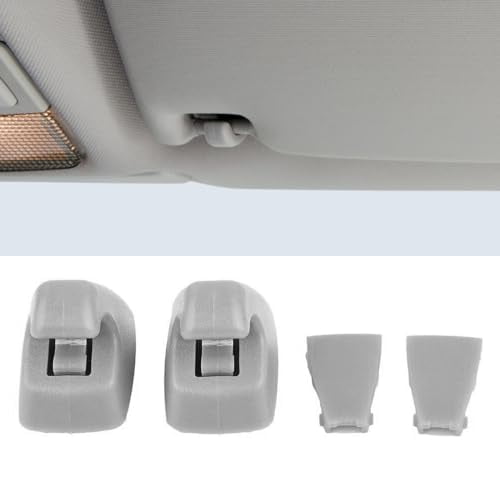 Zootealy Sun Visor Clip for Chevrolet Cruze Sonic Spark Buick Verano, ABS Repair Bracket, Gray, 2 Pack