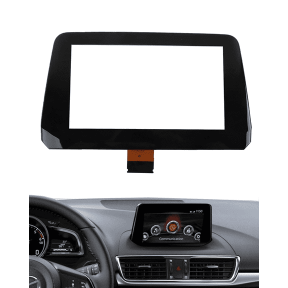 Replacement Touch Screen for Mazda 3 Alexa 2017-2018, 7 Inch, Compatible with GPS Navigation Radio Display B61A611J0