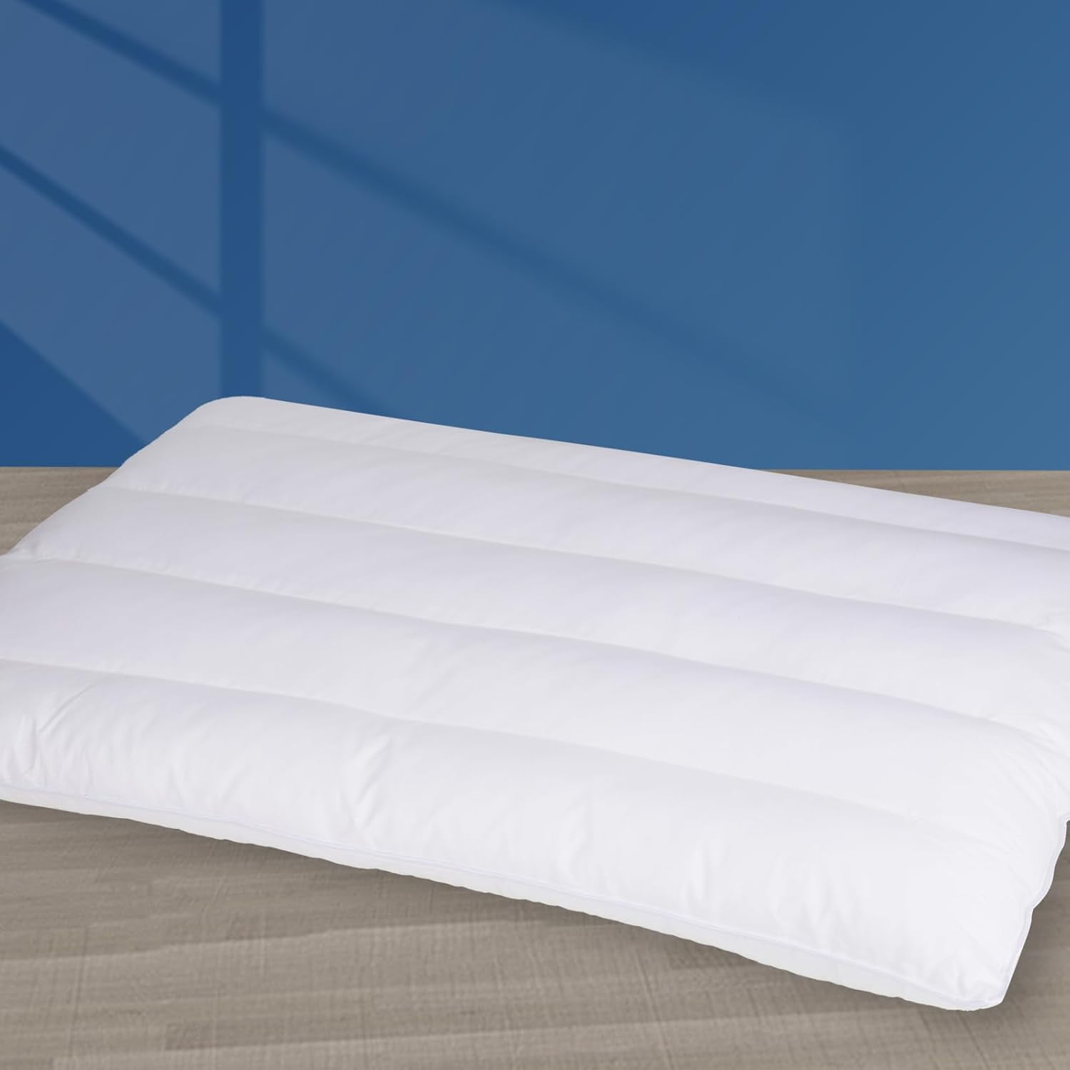 Zootealy Ultra Thin Flat Pillow for Stomach Sleepers, 2.5 Inch Low Profile, 7D High Support Firm Slim Bed Pillow, Standard Size 18x26 Inches, Also Ideal for Side Sleepers