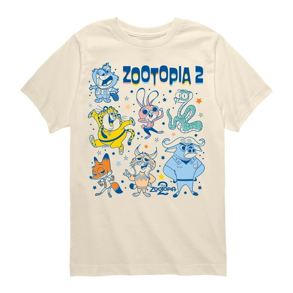 Zootopia - Grid - Youth Boys Short Sleeve Graphic T-Shirt