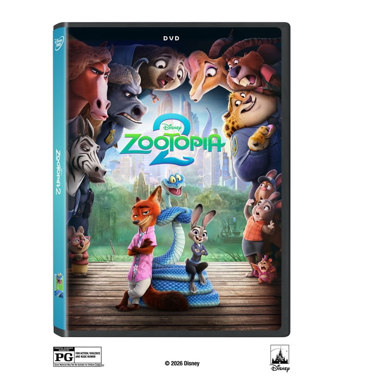 Disney, DVD, Zootopia 2, Adventure Animated Comedy PG - Walmart.com