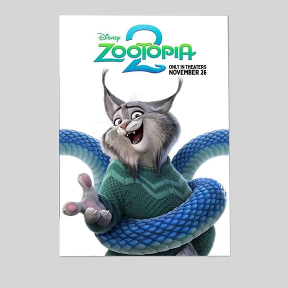 Zootopia 2 Disney Movie November 26 Animated Character Poster Size 24''x36'' Goldengate
