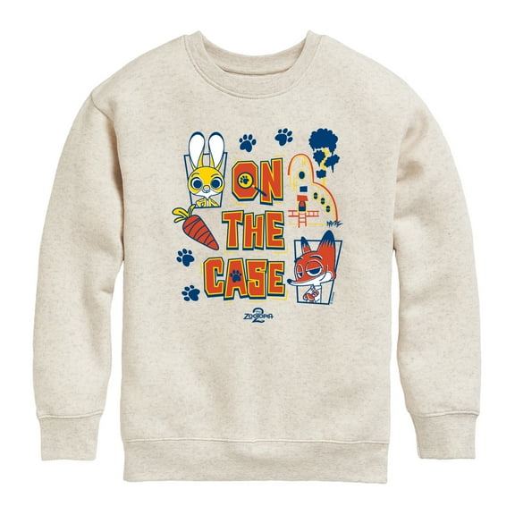 Zootopia 2 - Judy And Nick On The Case - Youth Crew Fleece Sweatshirt