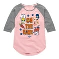 thumbnail image 1 of Zootopia 2 - Judy And Nick On The Case - Youth Girls Shirt Tail Raglan T-Shirt, 1 of 5