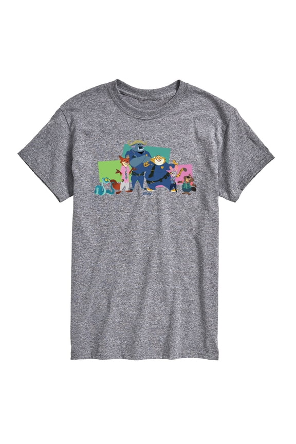 2 - Nick, Judy, And Friends - Men's Short Sleeve Graphic T-Shirt