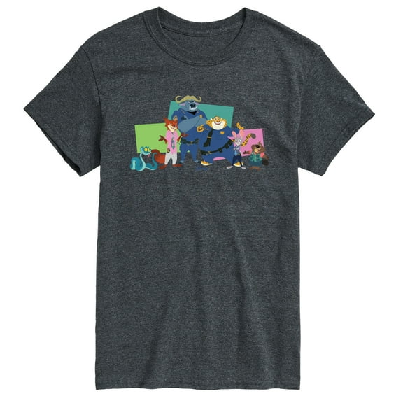 Zootopia 2 - Nick, Judy, And Friends - Men's Short Sleeve Graphic T-Shirt