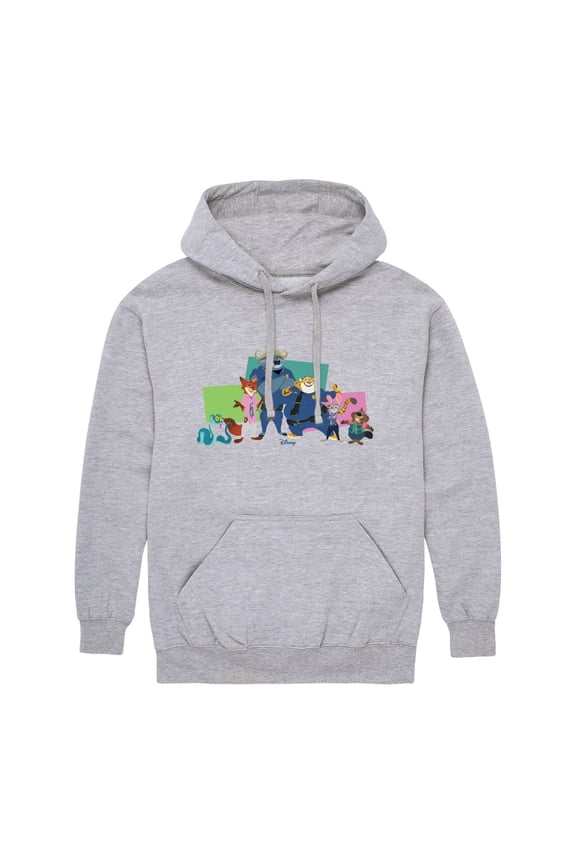 2 - Nick, Judy, And Friends -Mens Long Sleeve Fleece Pullover Hoodie