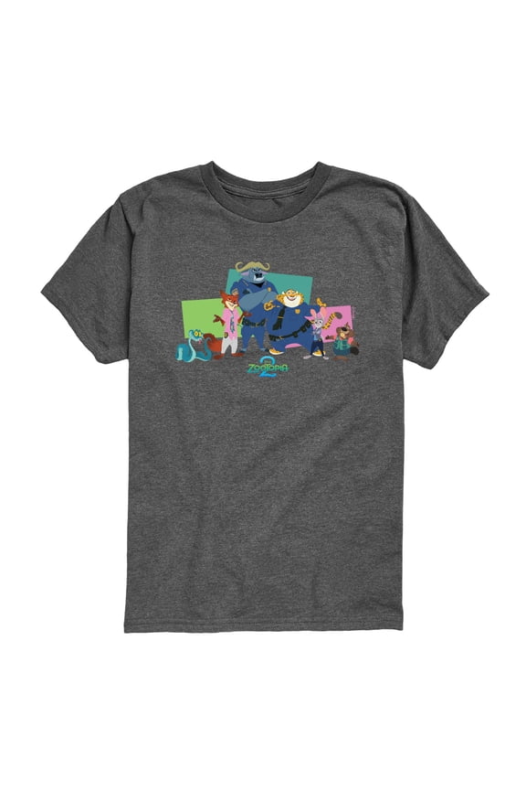 2 - Nick, Judy, And Friends - Toddler Short Sleeve Graphic T-Shirt