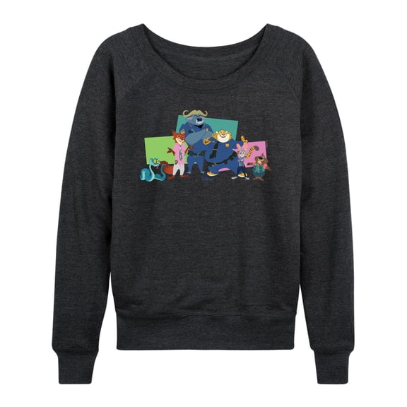 Zootopia 2 - Nick, Judy, And Friends - Women's French Terry Long Sleeve Pullover