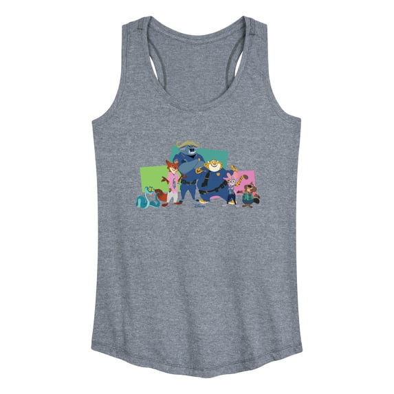 Zootopia 2 - Nick, Judy, And Friends - Women's Racerback Tank Top