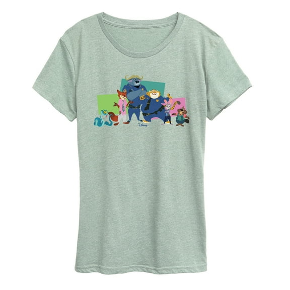 Zootopia 2 - Nick, Judy, And Friends - Women's Short Sleeve Graphic T-Shirt
