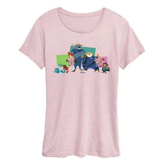 Zootopia 2 - Nick, Judy, And Friends - Women's Short Sleeve Graphic T-Shirt