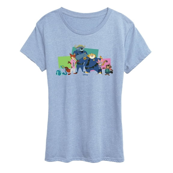 Zootopia 2 - Nick, Judy, And Friends - Women's Short Sleeve Graphic T-Shirt