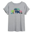 thumbnail image 1 of Zootopia 2 - Nick, Judy, And Friends -Womens Oversized Graphic T-Shirt, 1 of 5