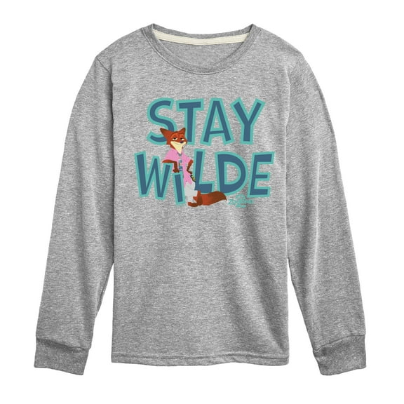 Zootopia 2 - Nick The Fox Stay Wilde - Toddler Long Sleeve Graphic T-Shirt