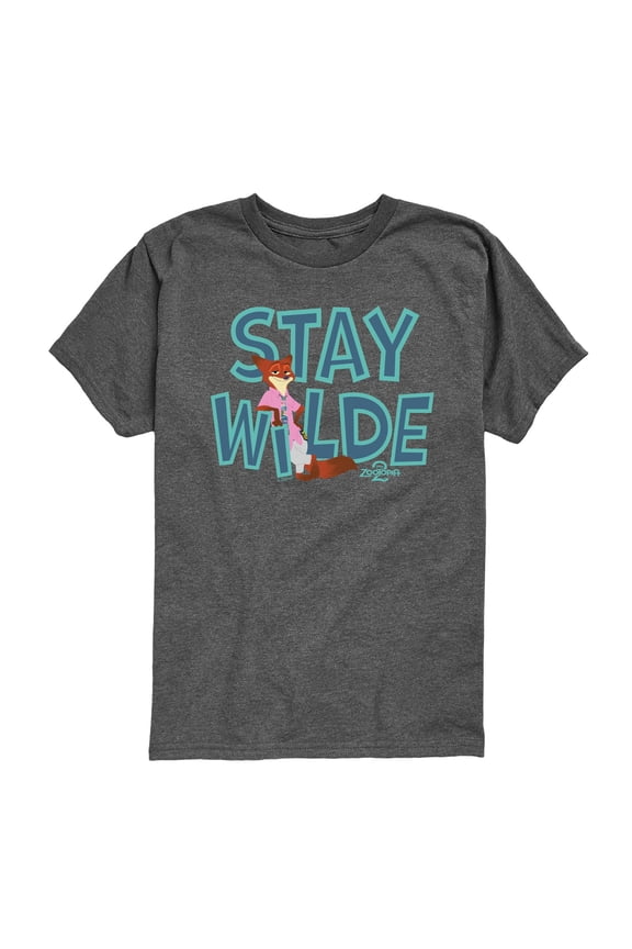 2 - Nick The Fox Stay Wilde - Toddler Short Sleeve Graphic T-Shirt