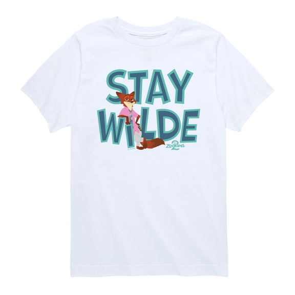 Zootopia 2 - Nick The Fox Stay Wilde - Toddler Short Sleeve Graphic T-Shirt