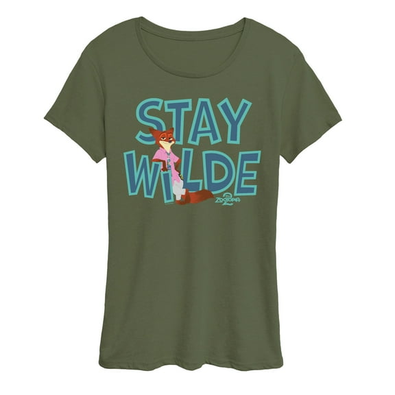 Zootopia 2 - Nick The Fox Stay Wilde - Women's Short Sleeve Graphic T-Shirt