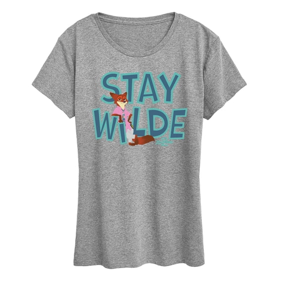Zootopia 2 - Nick The Fox Stay Wilde - Women's Short Sleeve Graphic T-Shirt