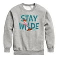 thumbnail image 1 of Zootopia 2 - Nick The Fox Stay Wilde - Youth Crew Fleece Sweatshirt, 1 of 5