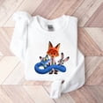 thumbnail image 1 of Zootopia 2025 Sweatshirt, Nick Wilde Sweatshirt, Judy Hopps Sweatshirt - Sizes S-5XL ,Art Print JSC, 1 of 6