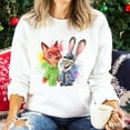 thumbnail image 1 of Zootopia 2025 Sweatshirt, Nick Wilde Sweatshirt, Judy Hopps Sweatshirt - Sizes S-5XL ,Art Print JSC, 1 of 6