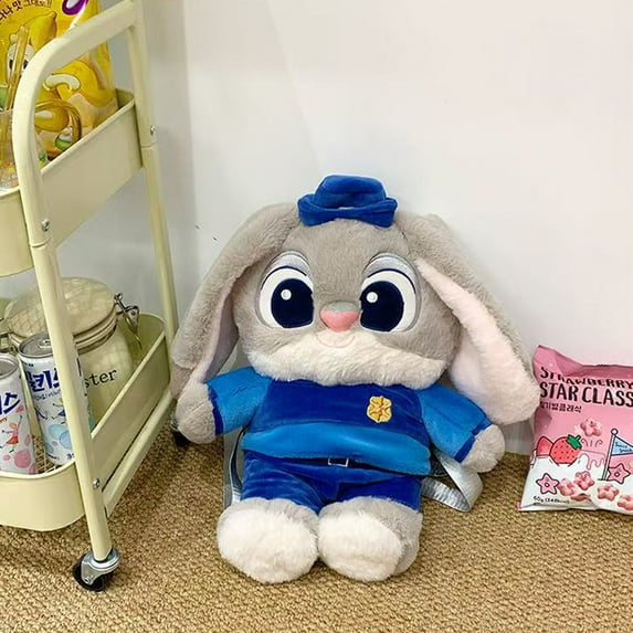 Zootopia Backpack, Backpacks For Women, Backpack For College, Kawaii Plush Backpack, Adorable Fluffy Animal Print Daypack for Casual Outings & Photo Props, Cute Aesthetic Bag, 9.84in