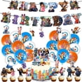 thumbnail image 1 of Zootopia Birthday Party Supplies, Party Decorations Set Include Banner, Balloons, Hanging Swirls, Cake Cupcake Toppers,  for Zootopia Party, 1 of 4