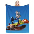 Zootopia Blanket Cartoon Ultra Soft Flannel Throw Blanket For Couch Bed