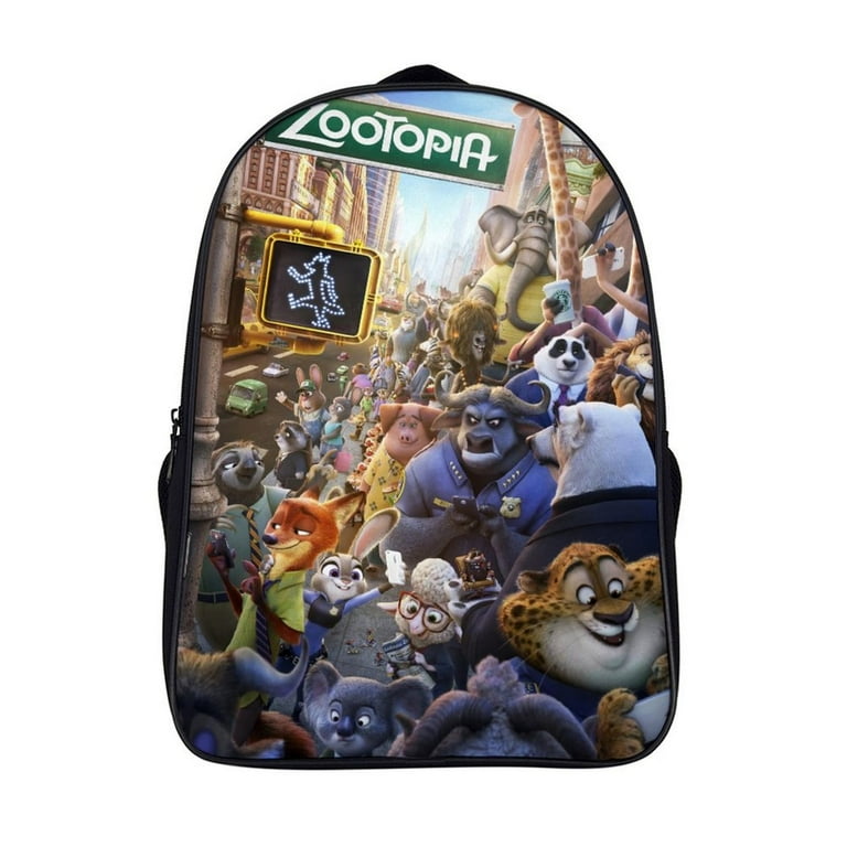 Zootopia Cartoon Unisex Backpack Schoolbag Bookbag 2