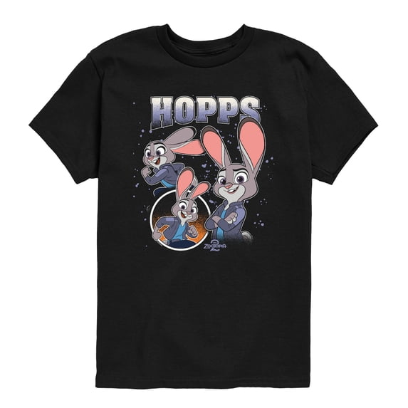 Zootopia - Hopps Bootleg - Youth Boys Short Sleeve Graphic T-Shirt