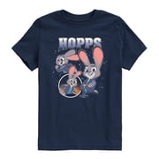 Zootopia - Hopps Bootleg Boys Short Sleeve Graphic T-Shirt