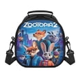 thumbnail image 1 of Zootopia Insulated Lunch Bag Cartoon Backpack, Reusable Thermal Cooler Tote for School Picnic Travel, Water Resistant Zipper Lunch Box Carry Bag Large Capacity Reusable Cooler Bag CZX9-2, 1 of 6