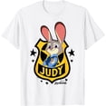 thumbnail image 1 of Zootopia Judy Badge ZPD Officer Hopps Costume T-Shirt, 1 of 4