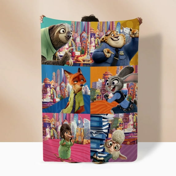 Zootopia Throw Blanket, Soft Throw Blanket, Zootopia Blanket, Weighted Blanket, Christmas Gifts, Flannel Blanket, Soft And Warm Blanket, Home Decoration, 59.1in * 78.8in