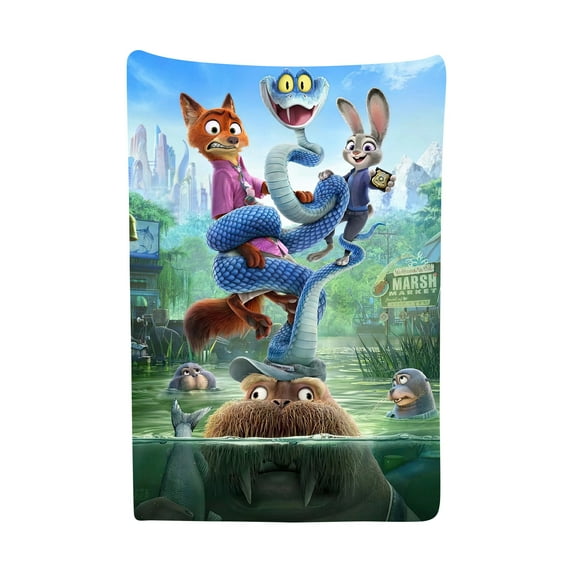 Zootopia Throw Blanket, Warming Blanket, Weighted Blanket, Zootopia Blanket, Soft Throw Blanket, Flannel Blanket, Soft And Warm Blanket, Home Decoration, 27.6in * 39.4in