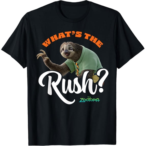 Zootopia What's The Rush Flash Sloth Joke T-Shirt