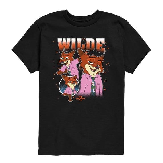 Zootopia - Wilde Bootleg - Youth Boys Short Sleeve Graphic T-Shirt