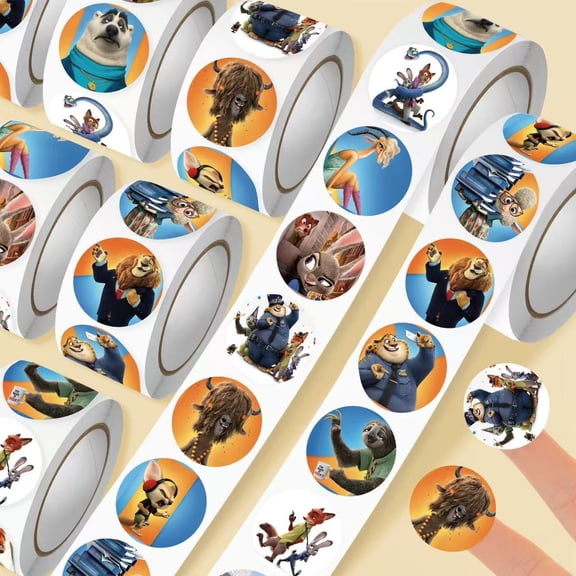 Zootopia features cute cartoon stickers with a high level of appearance. They are used as peripheral decorations for the planner stickers