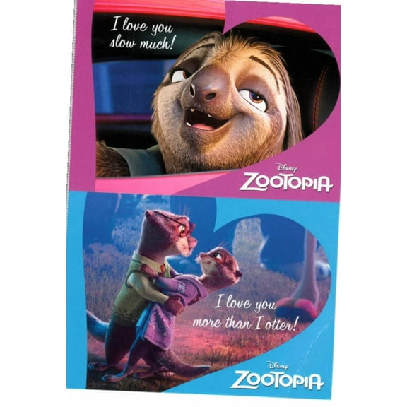 Zootopia movie Set of 2 2016 Disney postcards