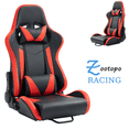 Zootopo PVC Racing Simulator Cockpit Gaming Red Seat with Neck Pillow