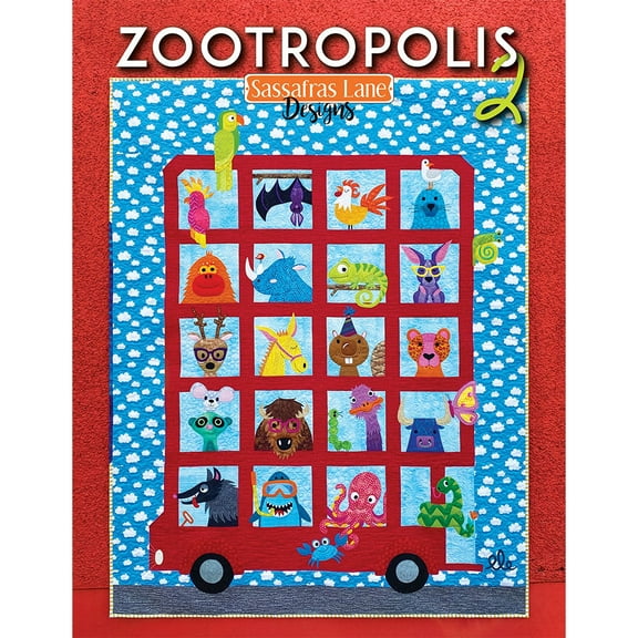 Zootropolis 2 Applique Quilt Pattern Book by Sassafras Lane Designs