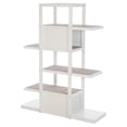 thumbnail image 1 of 5' Solid White Indoor Pet Furniture Multi-Functional Bookshelf Cat Tree, 1 of 3
