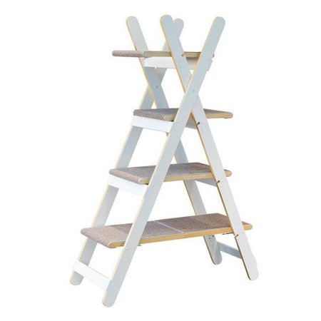 Zoovilla  Modern Folding Cat Tree White