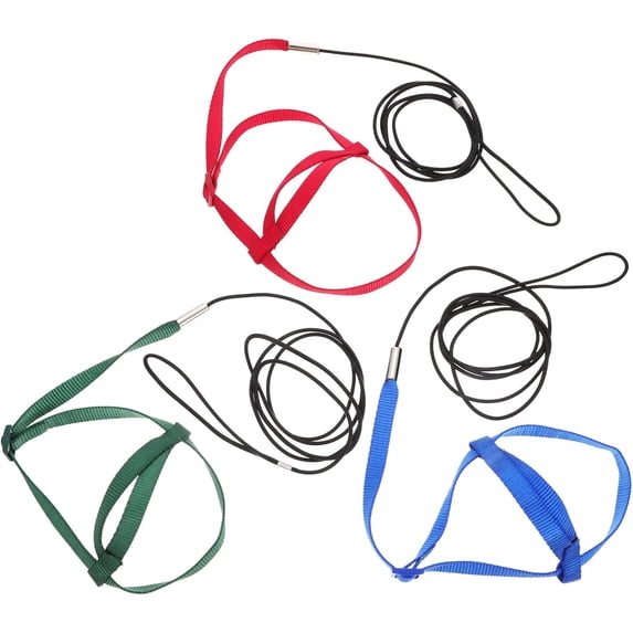 Zoowhale 3-Piece Parrot Flying Rope Set Adjustable Bird Leash Harness for Outdoor Training Sturdy PET Bird Supplies for Parrots and Budgies
